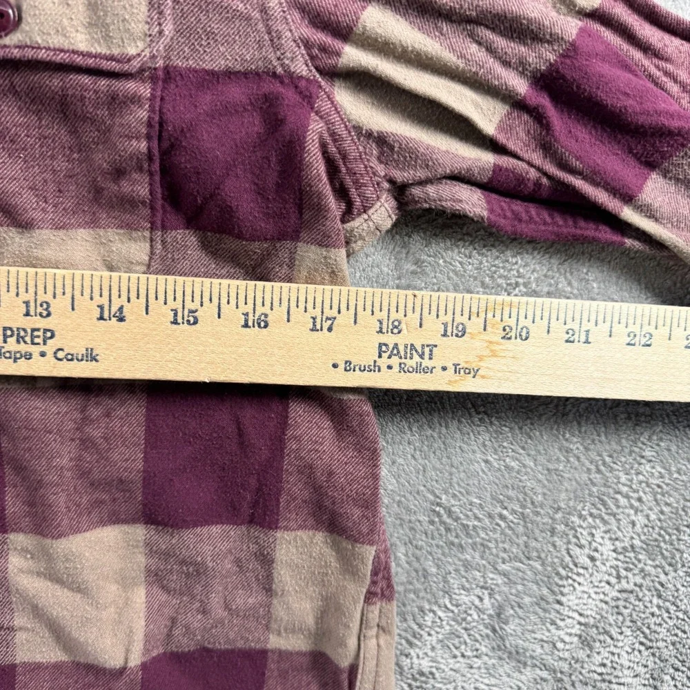 GAP Kids Boys XL 12 Red Plaid Flannel Button Down Long Sleeve Shirt Cotton